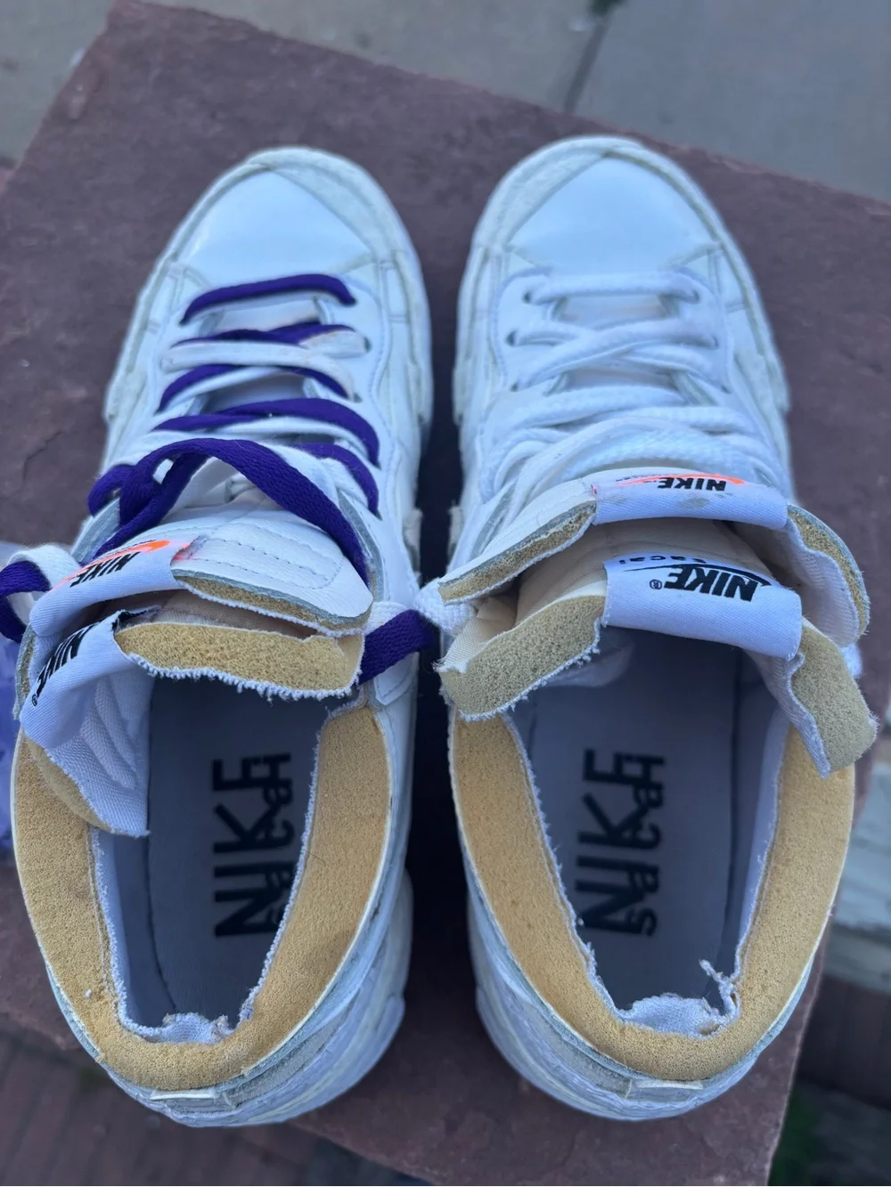 Nike Sacai x Blazer Low White Patent